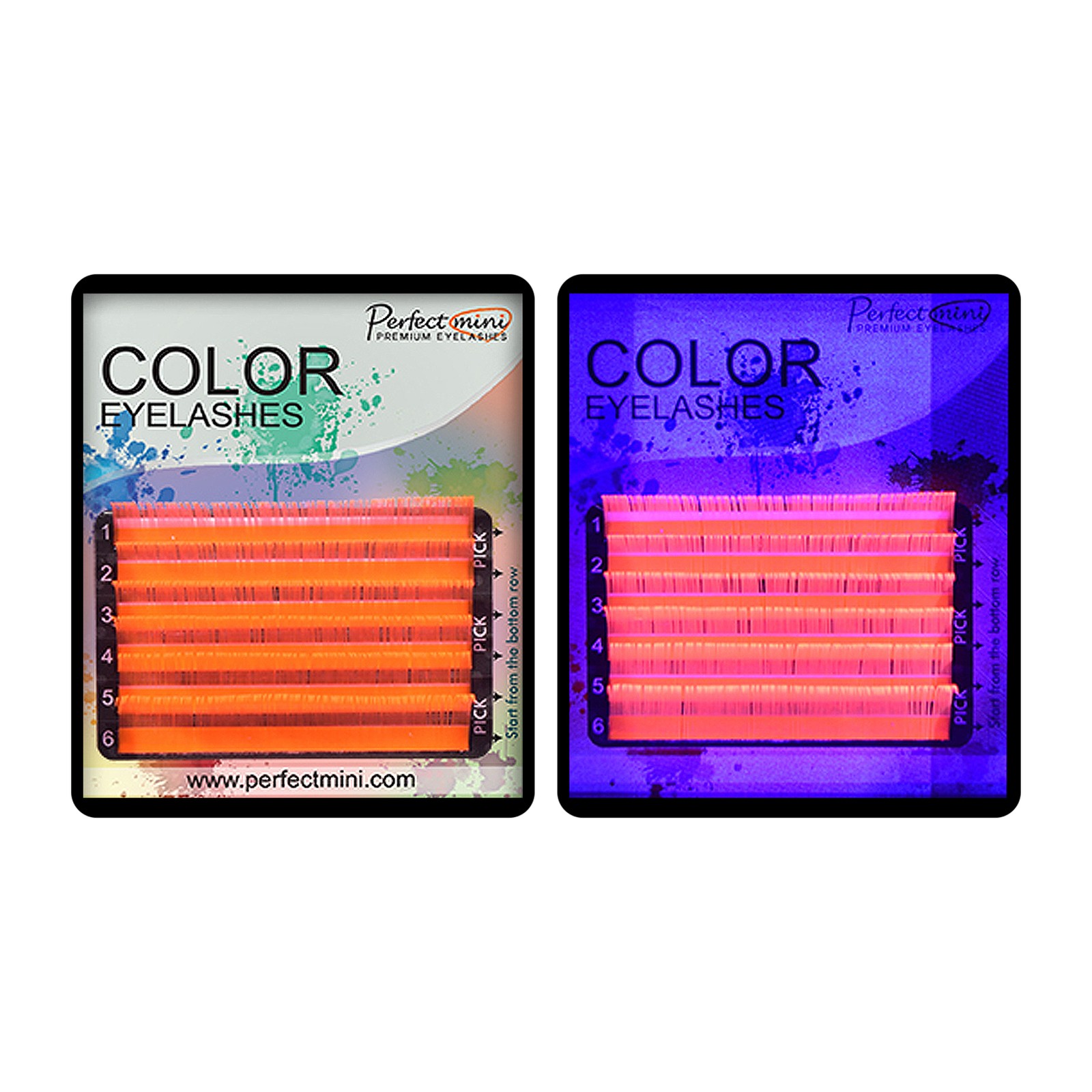 Popolna mini fluorescentna -  Rdeča/oranžna -  Mešanica 8-13, C, 0,15 mm