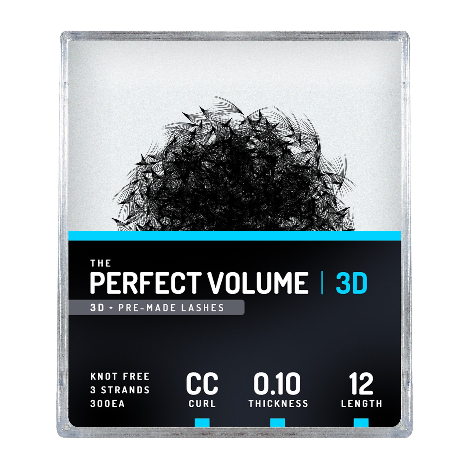 Popoln volumen -  300 paketov vnaprej izdelanih 3D -  12 mm, CC, 0,10 mm