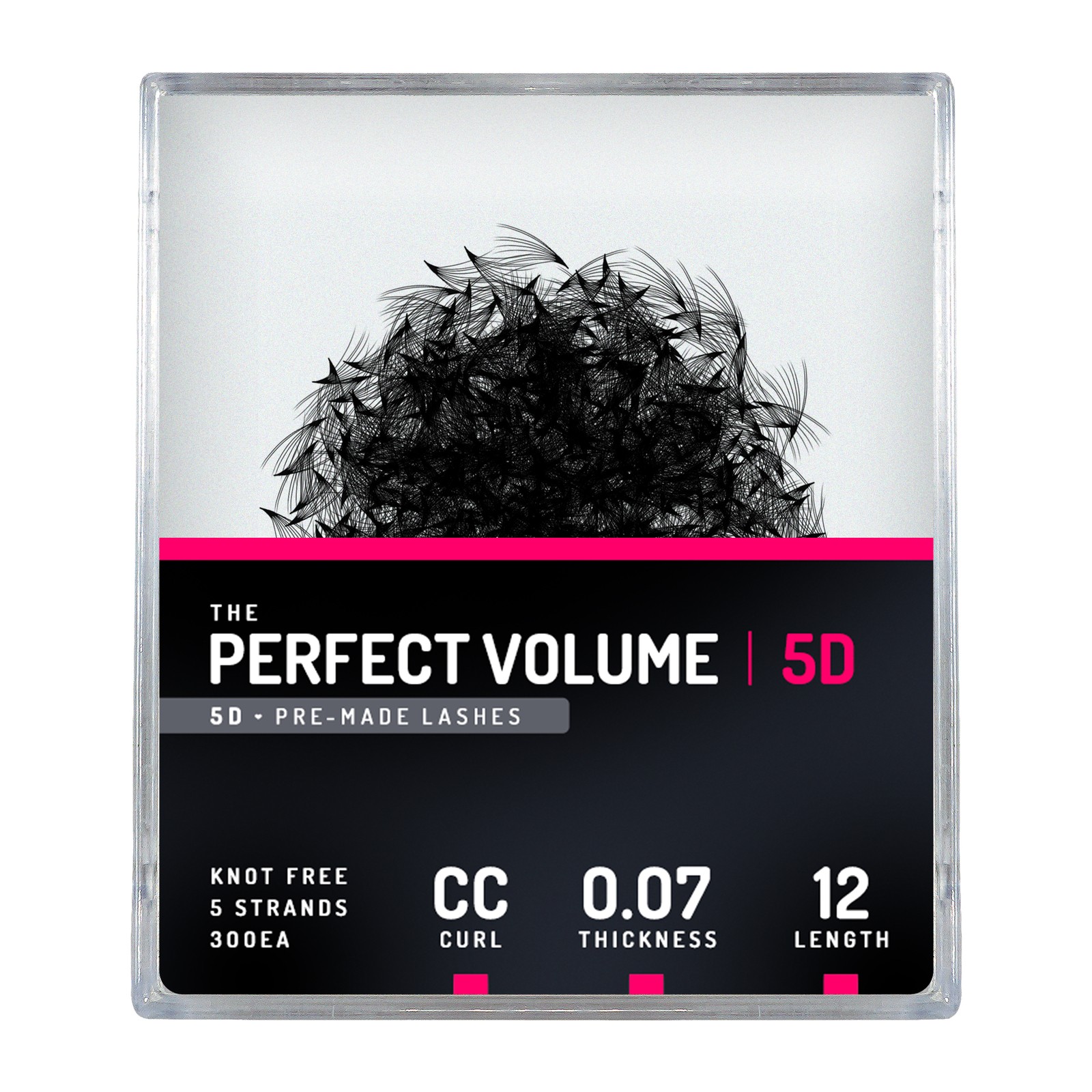 Popoln volumen -  300 paketov vnaprej izdelanih 5D -  12 mm, CC, 0,07 mm